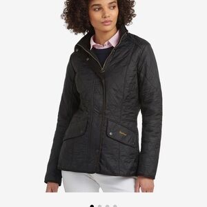 Barbour Women's Black Cavalry Polarquilt Jacket 14